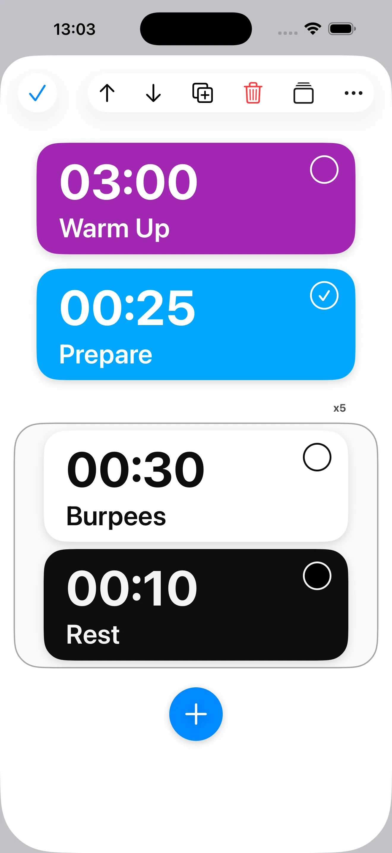 myTimer interval timeline editor screenshot